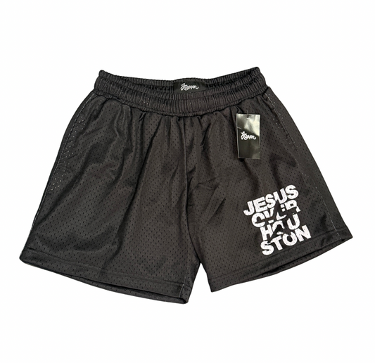 Black Jesus Over Houston Shorts