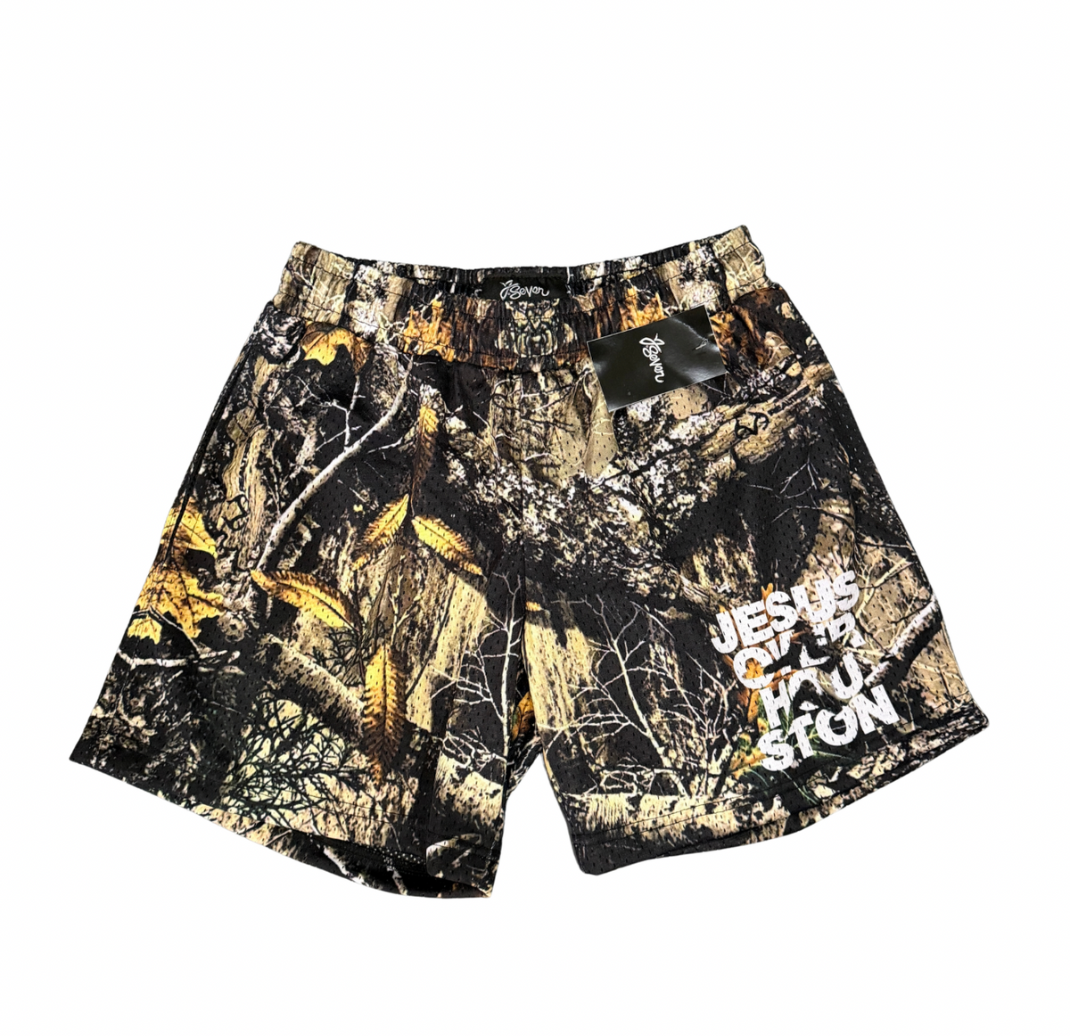 Camo Jesus Over Houston shorts