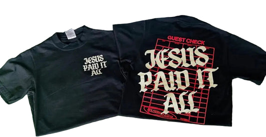 Jesus Paid it All (Black)